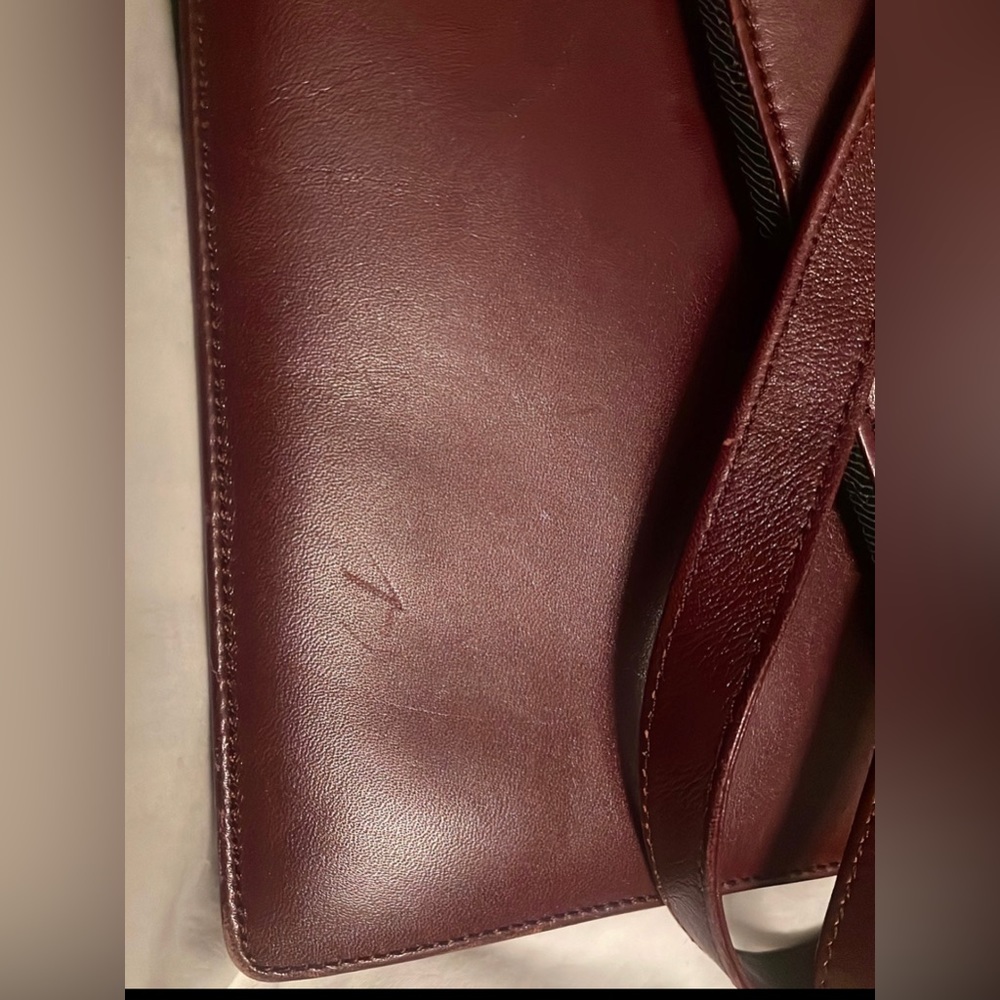 Vintage Preowned Albert Nipon Red Cross Body Enve… - image 6